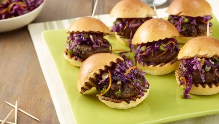 Beef and Black Bean Sliders Recipe | Food Network UK