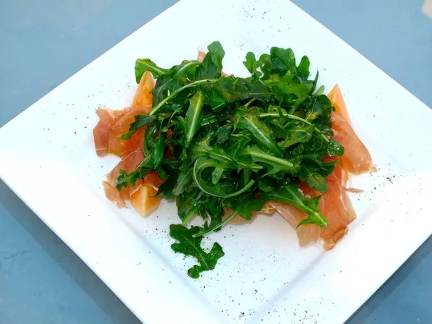 Cantaloupe, Prosciutto and Rocket Salad Recipe | Food Network UK