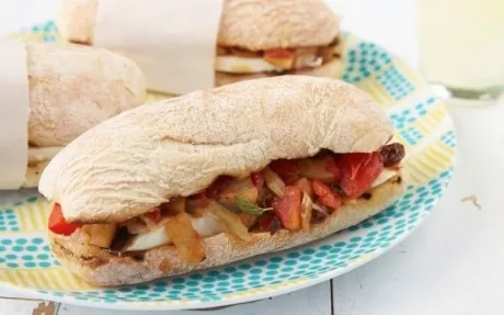 Caponata picnic sandwiches Recipe | Food Network UK