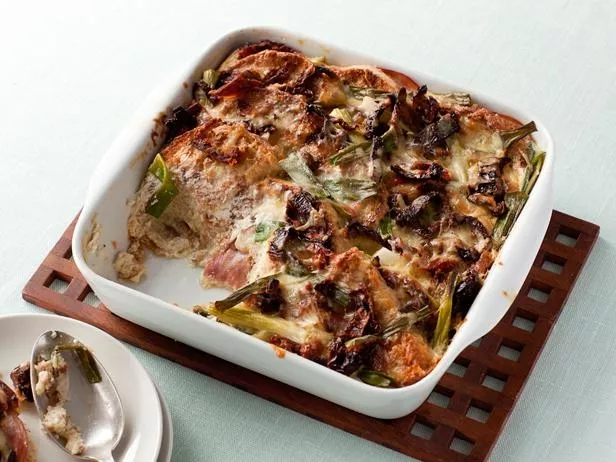 Cheddar, Ham and Egg Casserole Recipe | Food Network UK