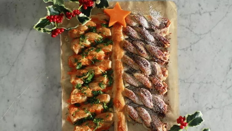 Cheese & Chocolate Half nâ€™ Half Tree Recipe | Food Network UK