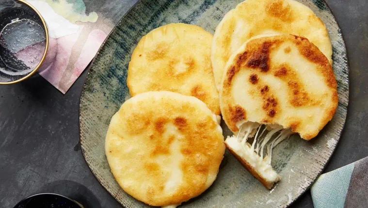 Cheese-Stuffed Arepas Recipe | Food Network UK