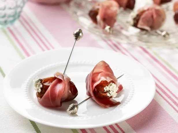 Cheese-Stuffed Dates with Prosciutto Recipe | Food Network UK