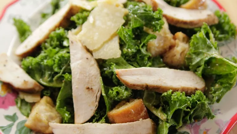 Chicken Kale Caesar Salad Meal Kit Recipe | Food Network UK