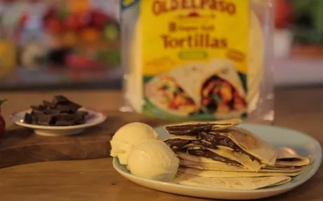 Chilli Chocolate Quesadillas Recipe | Food Network UK