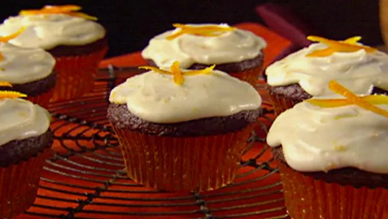 Chocolate Orange Cupcakes with Limoncello Frosting Recipe | Food Network UK