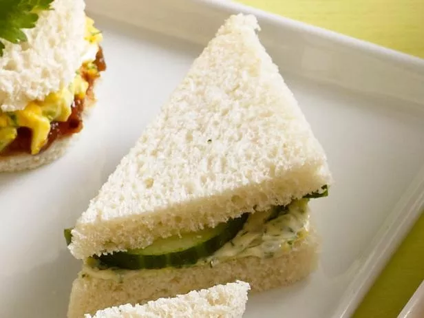 Cucumber-Butter Tea Sandwich Recipe | Food Network UK