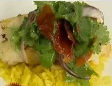 Curried cod with geel rys Recipe | Food Network UK