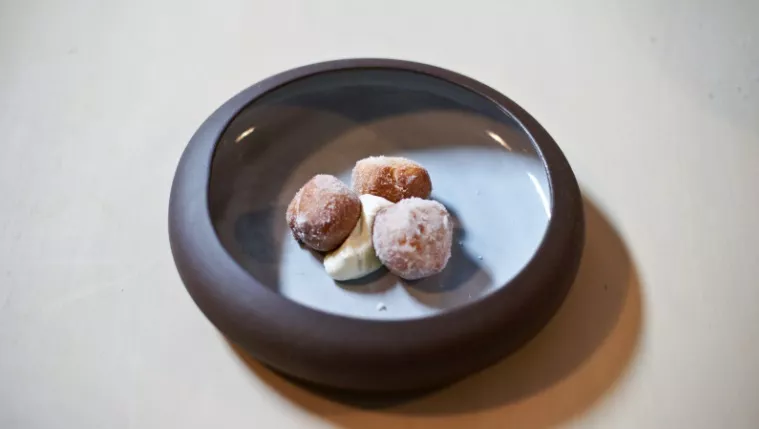 Doughnuts with Vanilla Crème Fraiche Recipe | Food Network UK