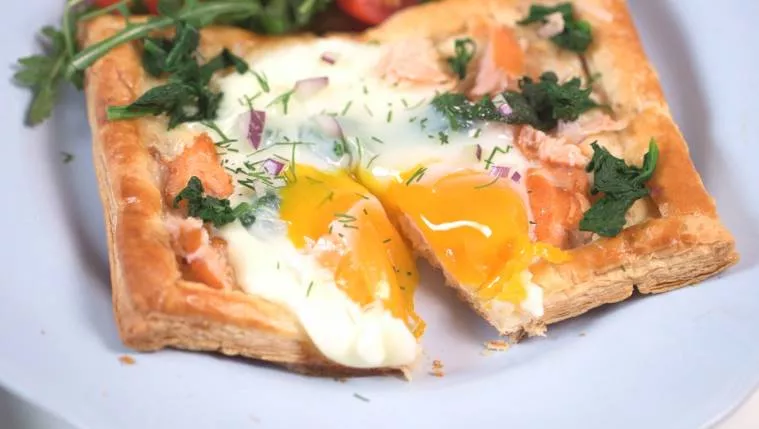 Eggs Royale Tarts Recipe | Food Network UK