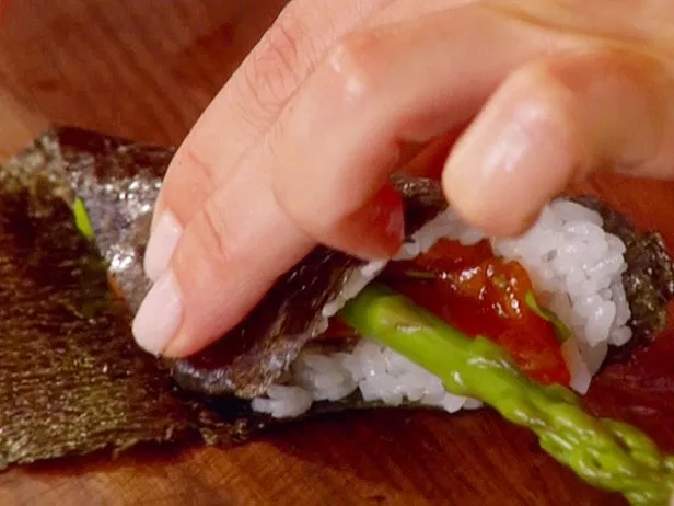 Fun Salmon Hand Roll Recipe | Food Network UK