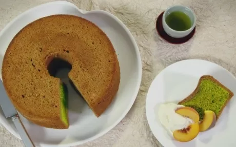 Green Tea Chiffon Cake Recipe | Food Network UK
