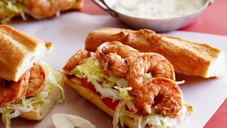 Spicy Grilled Prawn Subs Recipe | Food Network UK