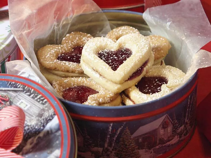 Linzer Heart Sandwich Cookies Recipe | Food Network UK