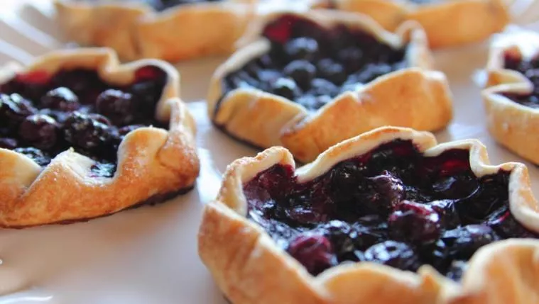 Mini Blueberry Galettes Recipe | Food Network UK