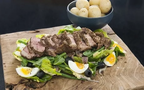 Moroccan Lamb Nicoise Recipe | Food Network UK