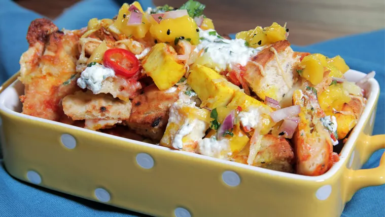 Naan-chos Recipe | Food Network UK