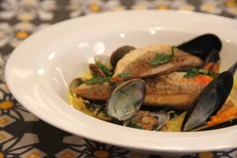 Pan-Fried Gurnard with Cornish Mussels and Clams Recipe | Food Network UK