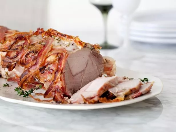 Pancetta-Wrapped Pork Roast Recipe | Food Network UK