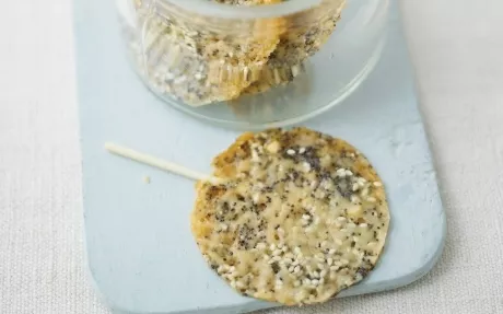 Parmesan and Poppy Seed Lollipops Recipe | Food Network UK