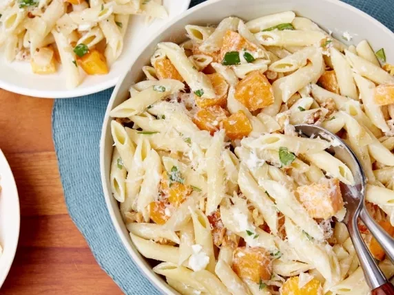 Penne with Butternut Squash and Goat's Cheese