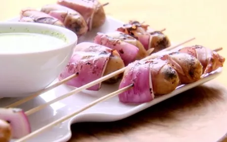 Potato Prosciutto Kebabs Recipe | Food Network UK