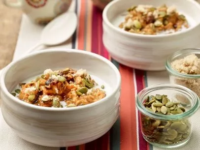 Pumpkin Spice Oatmeal Recipe | Food Network UK