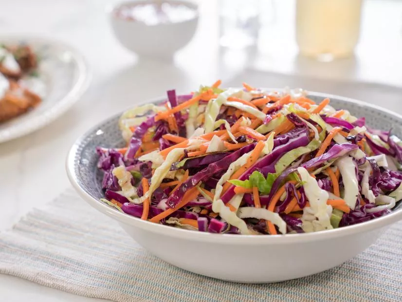 Rainbow Coleslaw Recipe | Food Network UK