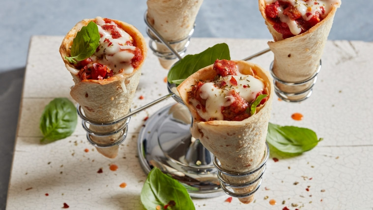 Sausage Pizza Cones Recipe | Food Network UK
