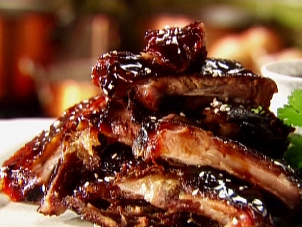Teriyaki-glazed pork spare ribs Recipe | Food Network UK