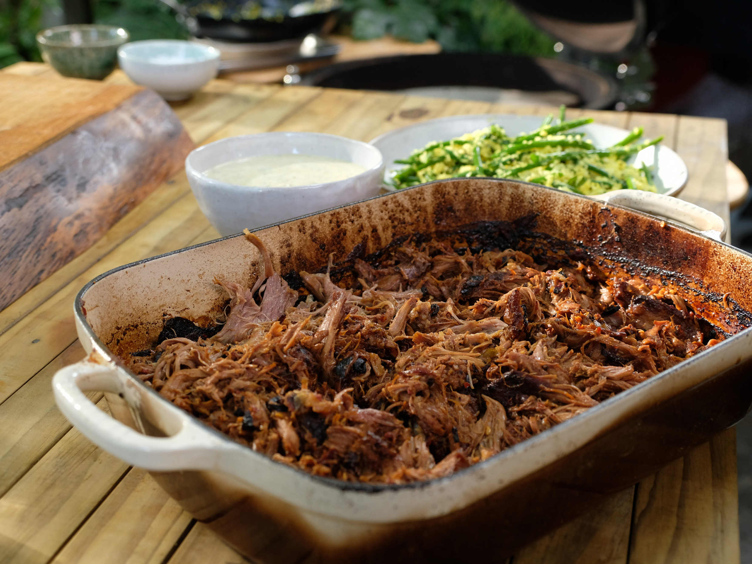 Tom Kerridge's Indian Spiced Lamb with Coconut Beans Recipe Food
