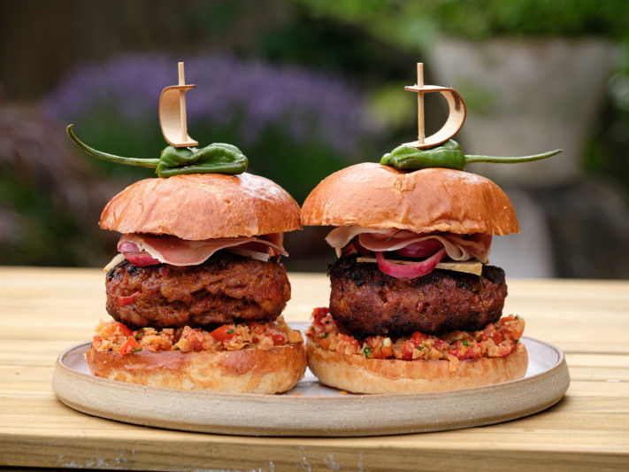 Tom Kerridge's Spanish Style Chorizo Burger Recipe Food Network UK