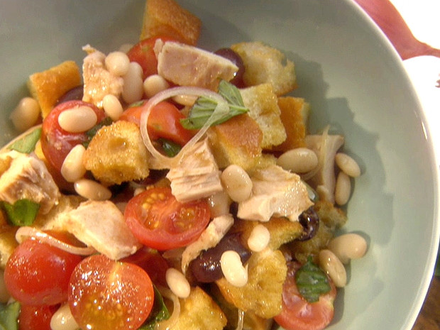 Tuna bread salad Recipe | Food Network UK