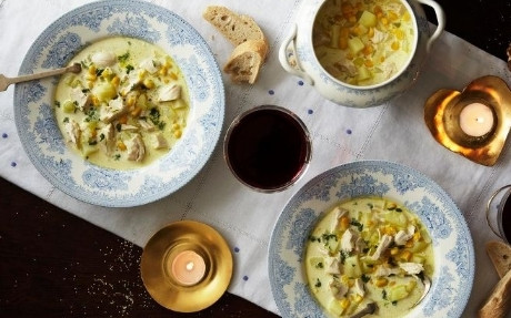 Turkey and Sweetcorn Chowder Recipe | Food Network UK