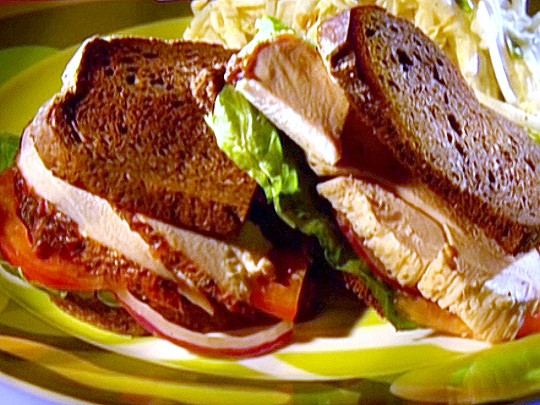 Turkey pastrami on pumpernickel Recipe | Food Network UK