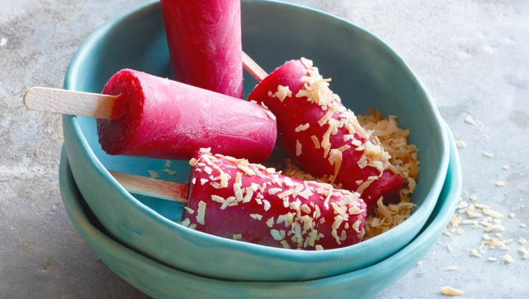 Watermelon and Raspberry Ice Lollies Recipe | Food Network UK