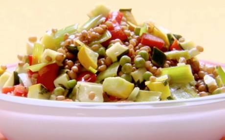 Wheat Berry Vegetable Salad Recipe | Food Network UK