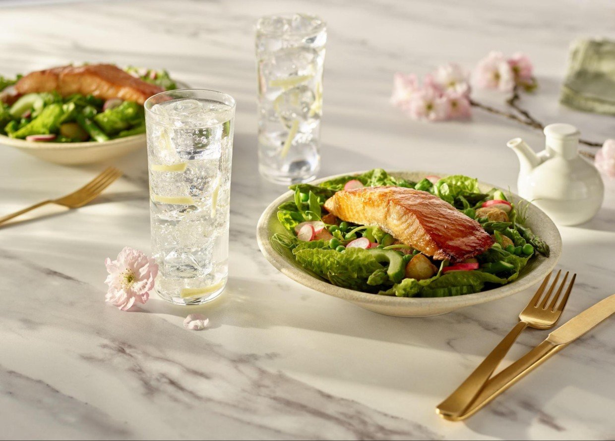 Grilled Miso Salmon with Rice Noodles by ROKU Recipe | Food Network UK