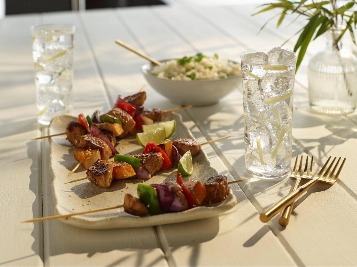 Chicken Teriyaki Skewers by ROKU Recipe | Food Network UK
