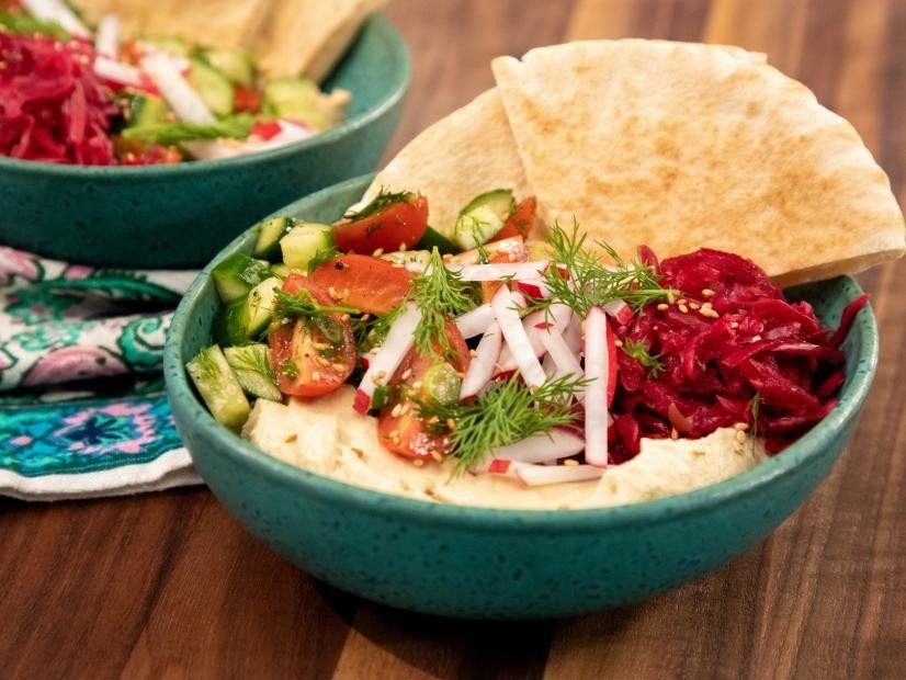Loaded Vegan Hummus Bowls Recipe | Food Network UK