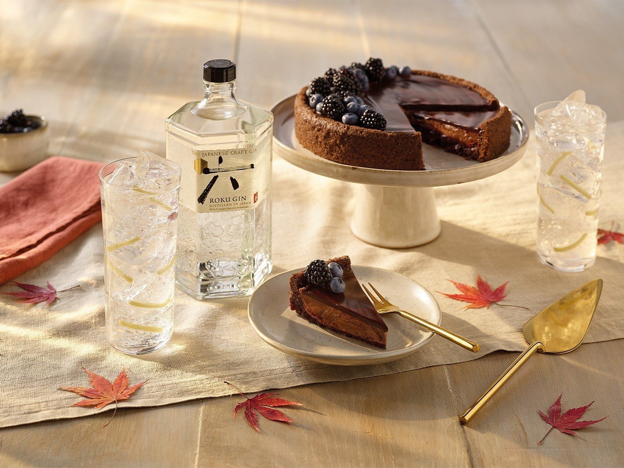 Chocolate & Blackberry Tart by ROKU