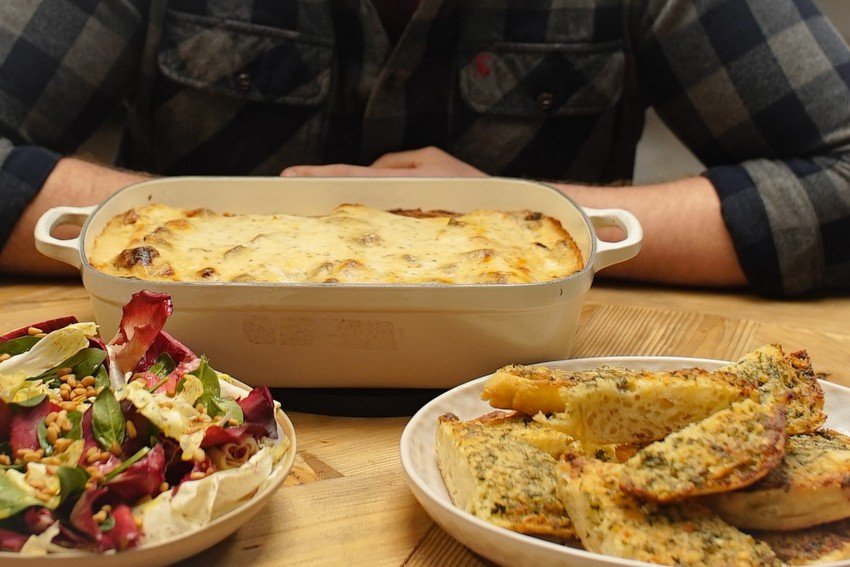 Tom Kerridge&amp;#39;s Mushroom and Aubergine Cannelloni Recipe | Food Network UK