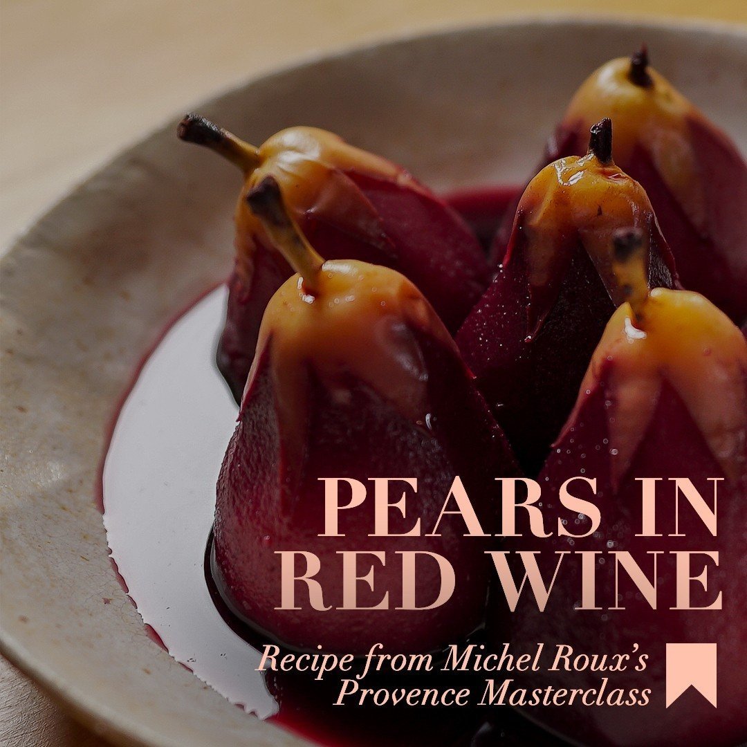 pears in red wine