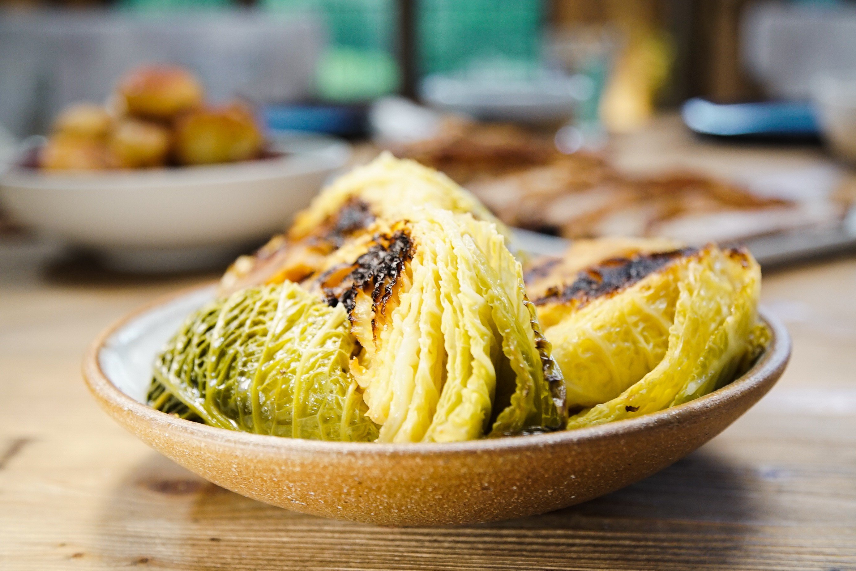 Tom Kerridge's Savoy Cabbage Wedges Recipe | Food Network UK