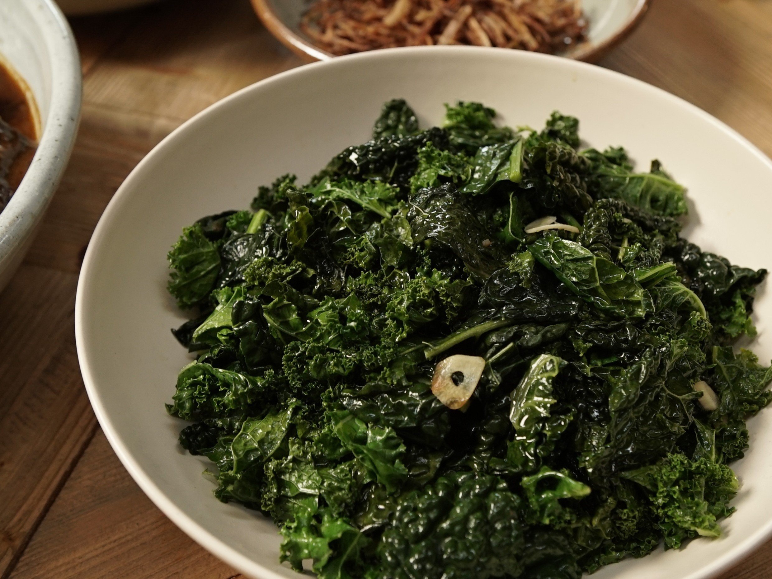 braised kale and cavolo nero