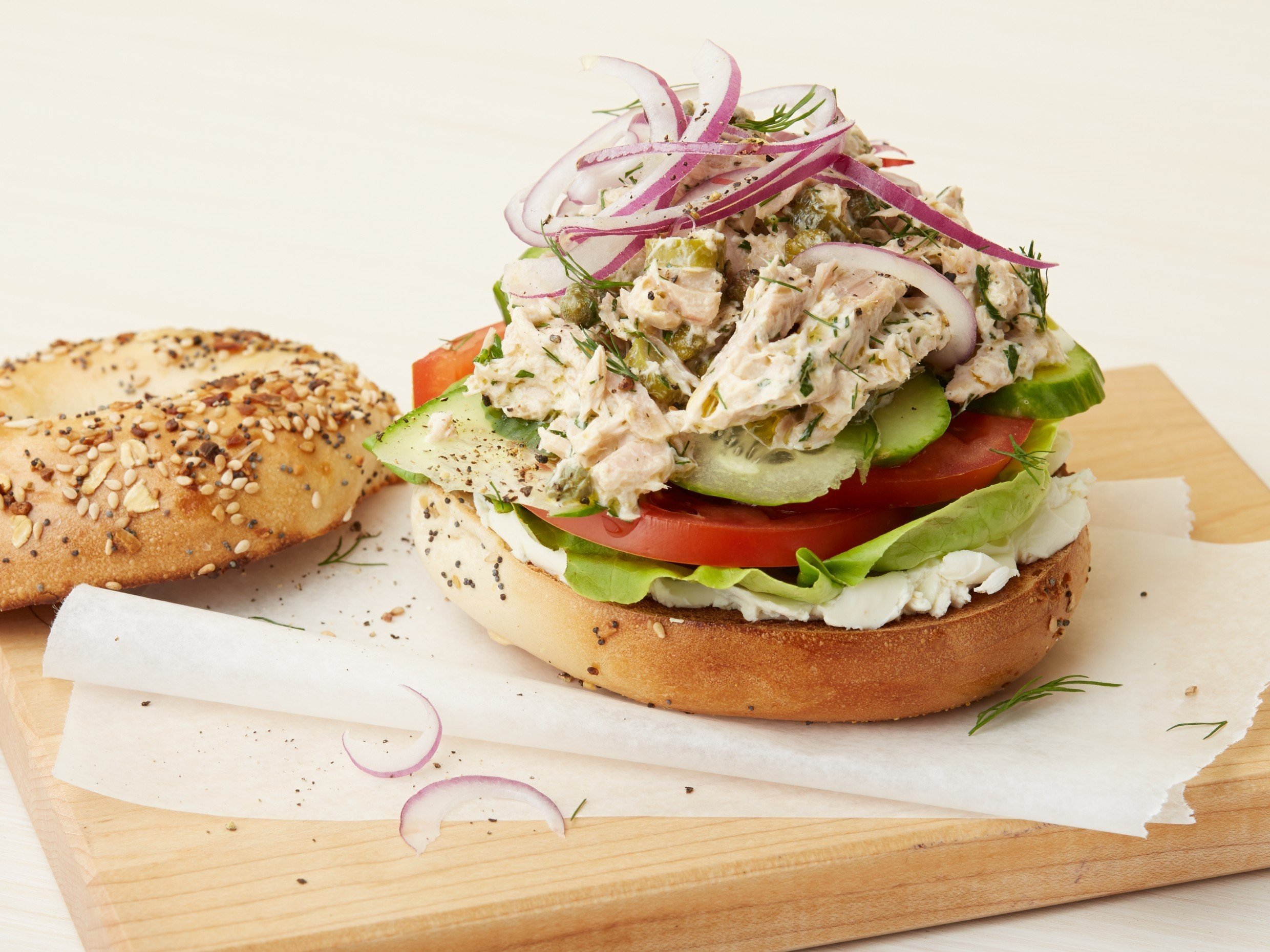tuna everything bagel