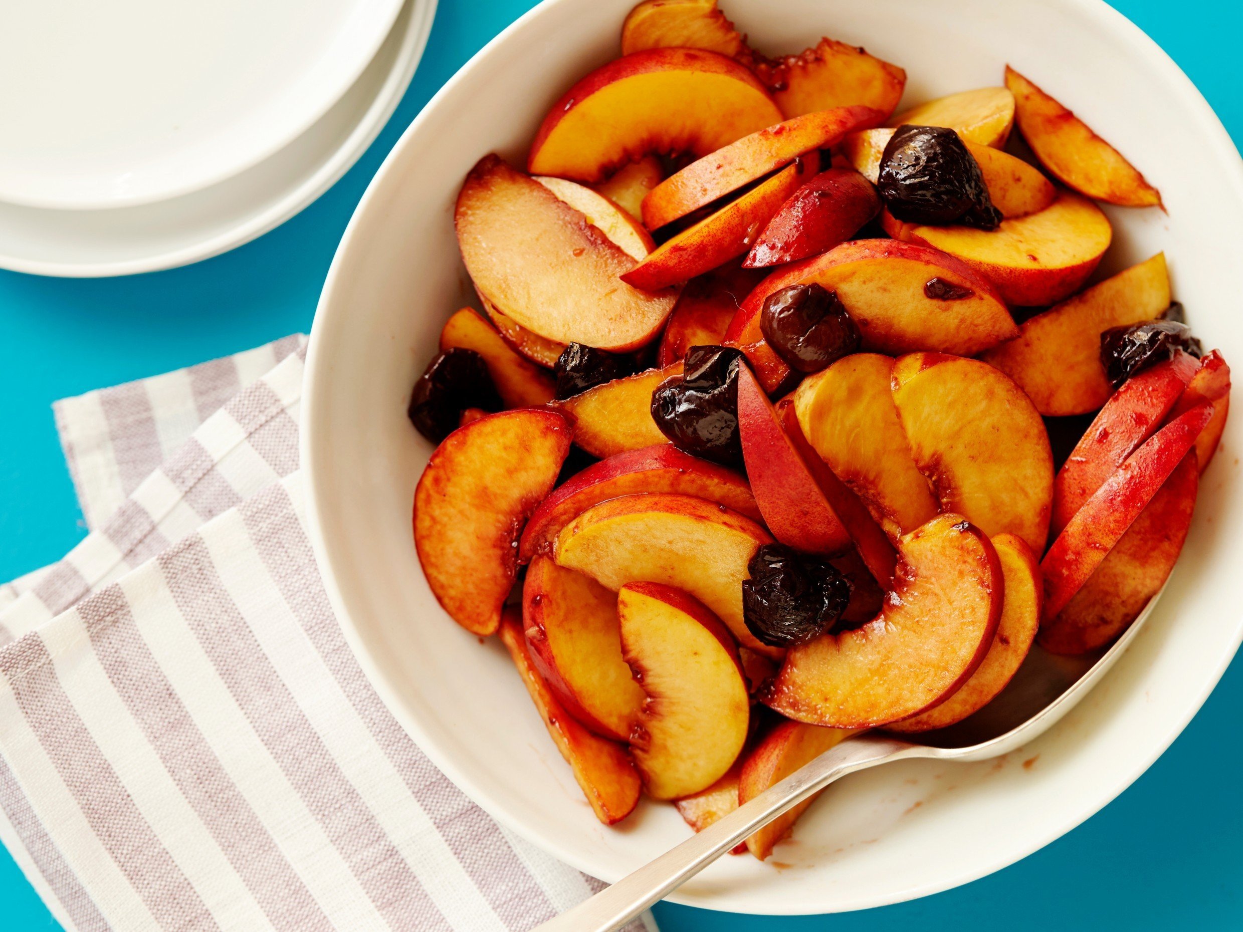 cherries and peaches