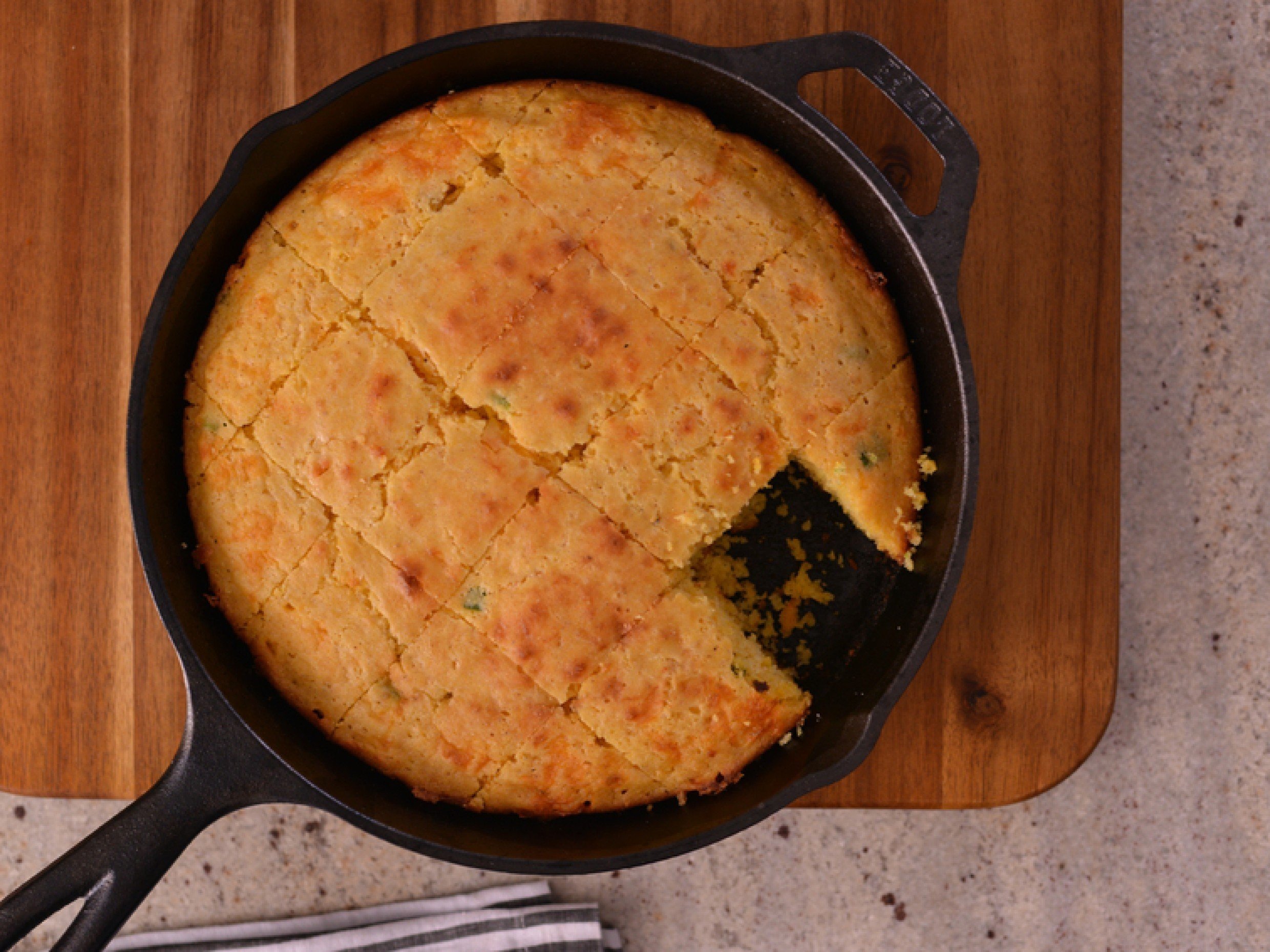 beer, bacon, and cheddar cornbread