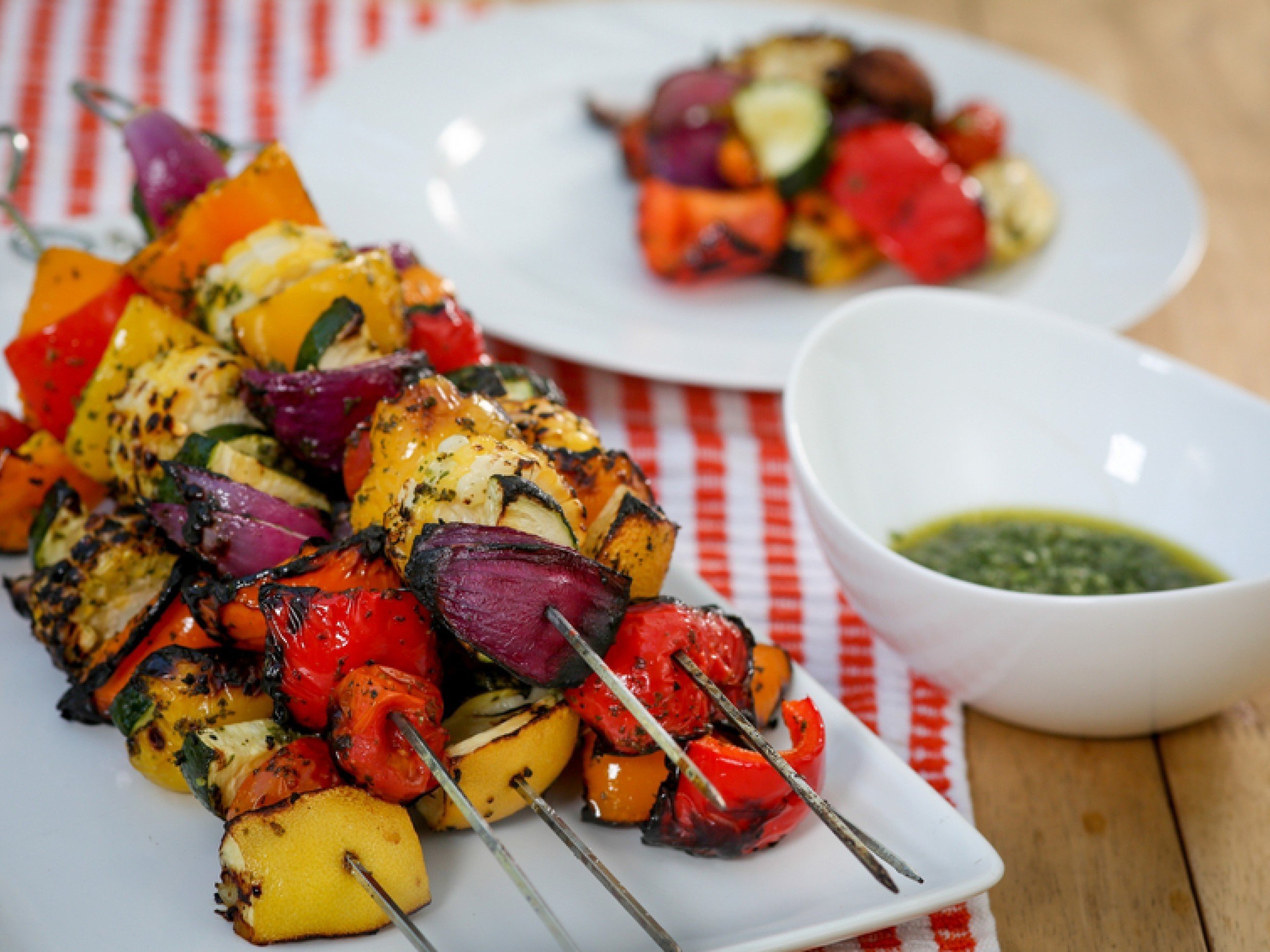 veggie skewers