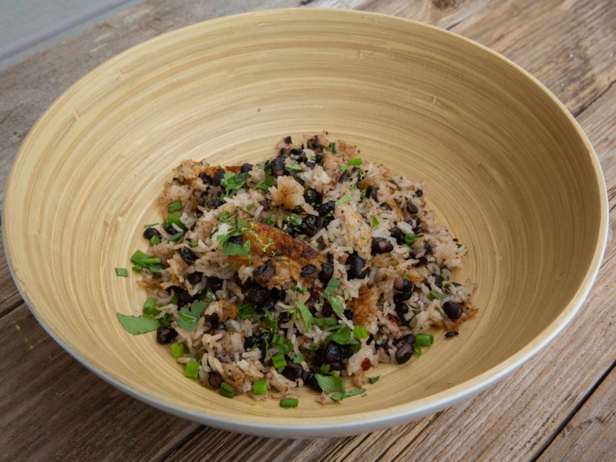 coconut rice and peas